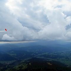 Flugwegposition um 12:16:59: Aufgenommen in der Nähe von Oberwölz Umgebung, Österreich in 2747 Meter